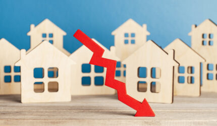 Home prices have been falling for the past 7 months but dropped lower in January due to a short break in rising interest rates.  